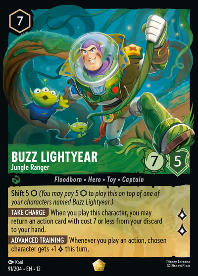 Buzz Lightyear - Jungle Ranger #91 — Wilds Unknown (Legendary) · Disney Lorcana