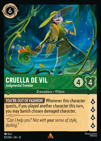 Cruella De Vil - Judgmental Traveler #92 (Rare)