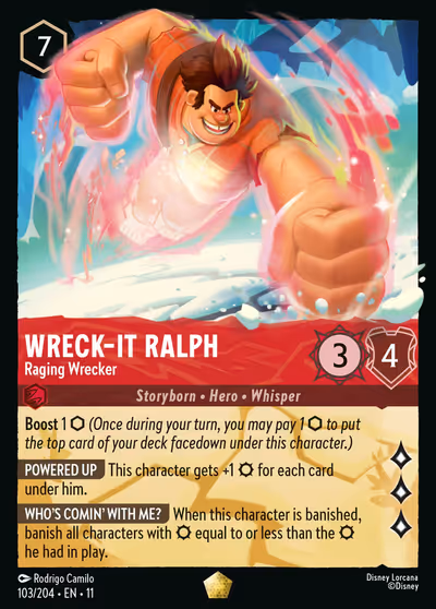 Wreck-It Ralph - Raging Wrecker #103 — Winterspell (Legendary) · Disney Lorcana