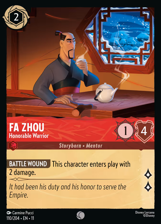 Fa Zhou - Honorable Warrior #110 (Common)