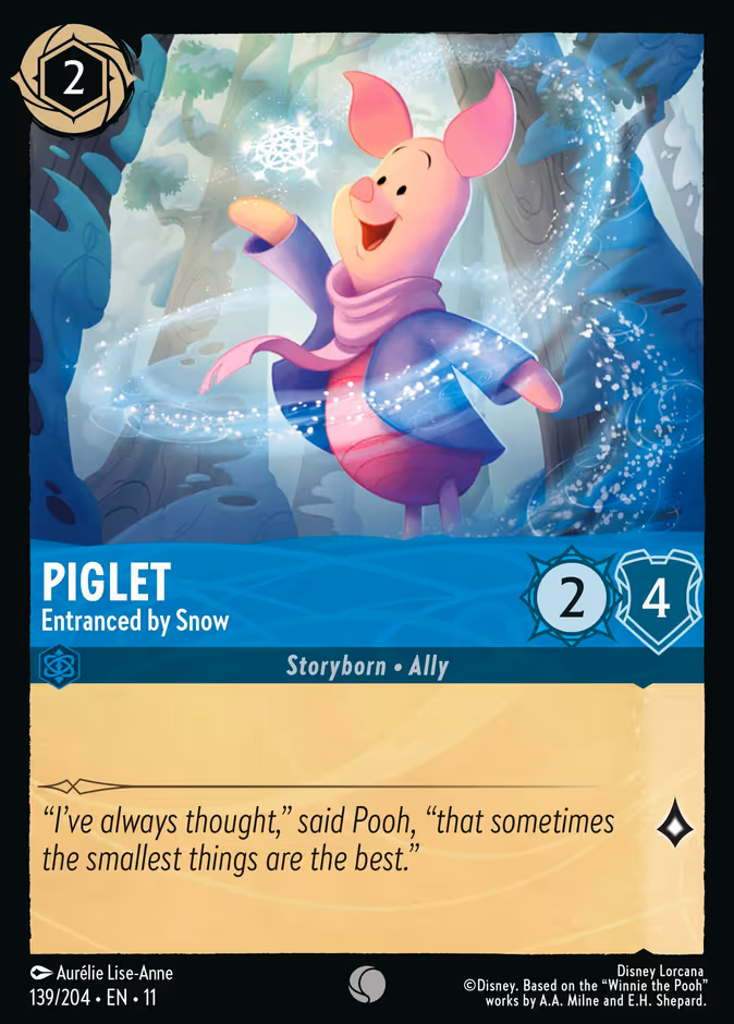 Piglet - Entranced by Snow #139 (Common)