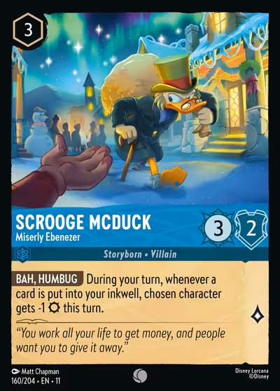 Scrooge McDuck - Miserly Ebenezer #160 — Winterspell (Common) · Disney Lorcana