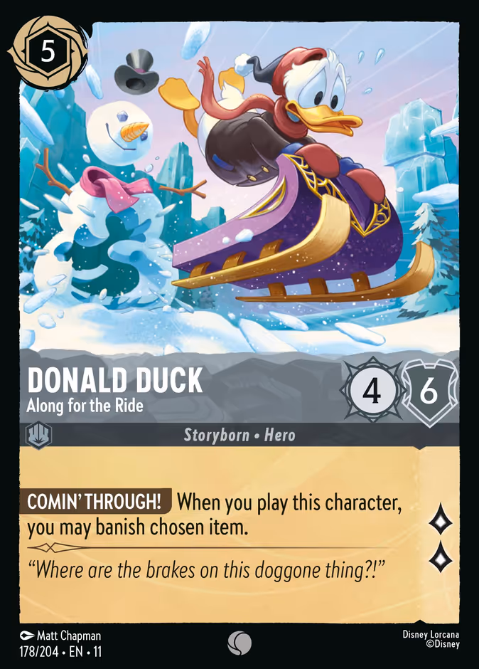 Donald Duck - Along for the Ride #178 (Common)