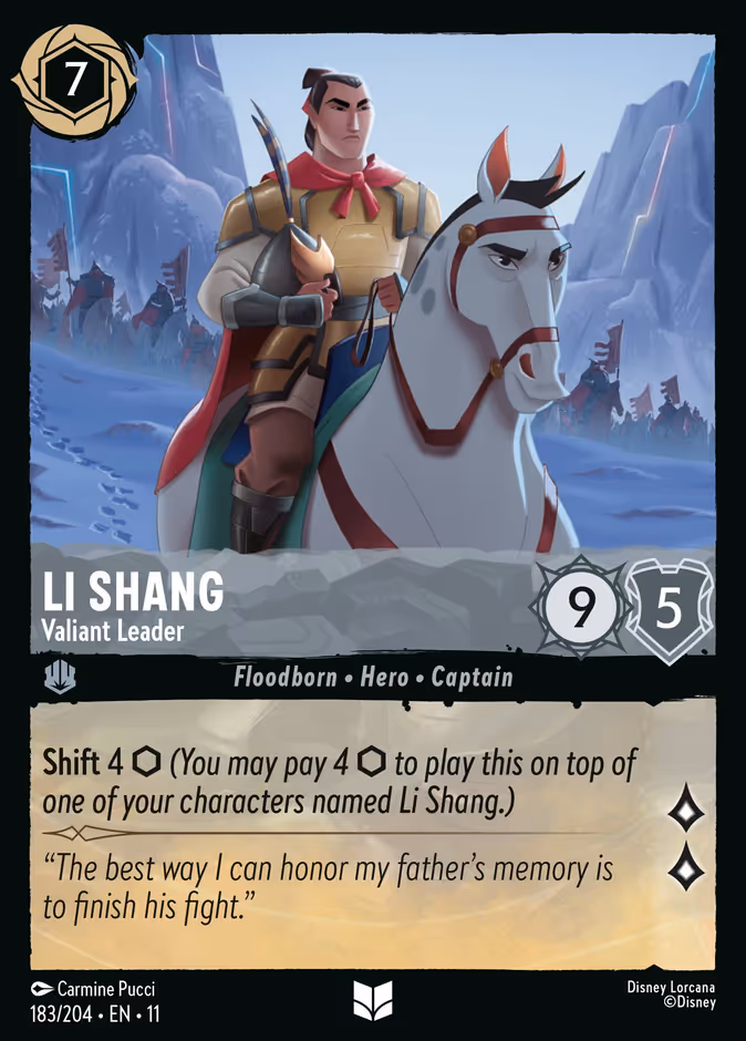 Li Shang - Valiant Leader #183 (Uncommon)