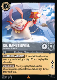 Dr. Hamsterviel - Infamous Scientist #186 (Rare)