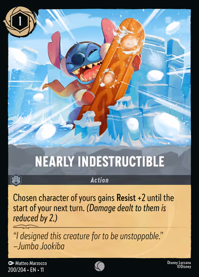 Nearly Indestructible #200 — Winterspell (Common) · Disney Lorcana