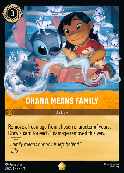 Ohana Means Family #32 — Winterspell (Legendary) · Disney Lorcana