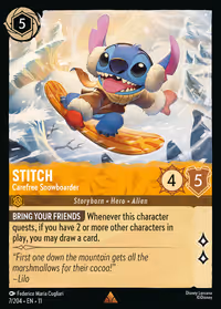 Stitch - Carefree Snowboarder #7 (Rare)