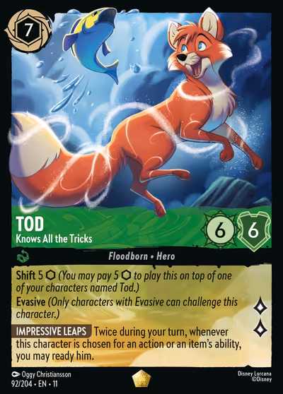 Tod - Knows All the Tricks #92 — Winterspell (Legendary) · Disney Lorcana