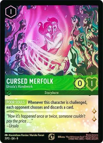Cursed Merfolk - Ursula's Handiwork (League) #7 Foil — Promo Set 3 (Promo) · Disney Lorcana