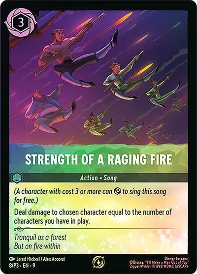 Strength of a Raging Fire (League) #8 Foil — Promo Set 3 (Promo) · Disney Lorcana